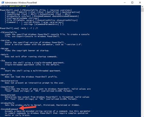 So, for now, direct use of the. . Powershell run base64 encoded command